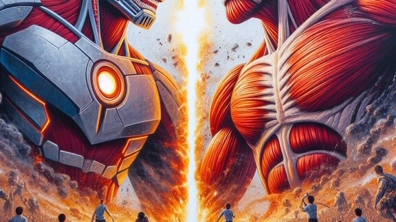 Let GPT draw a giant, but it gets bigger and bigger... In the end, it will fight against Ultraman Te