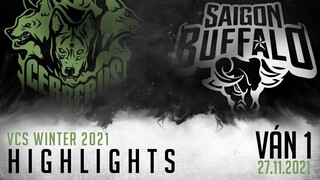 Highlight CES vs SGB [VÁN 1][VCS Mùa Đông 2021][Tuần 2 - 27.11.2021]