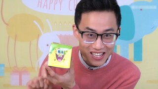 Mở hộp mù của gói biểu thức SpongeBob SquarePants, tôi tìm thấy phiên bản vàng của SpongeBob SquareP