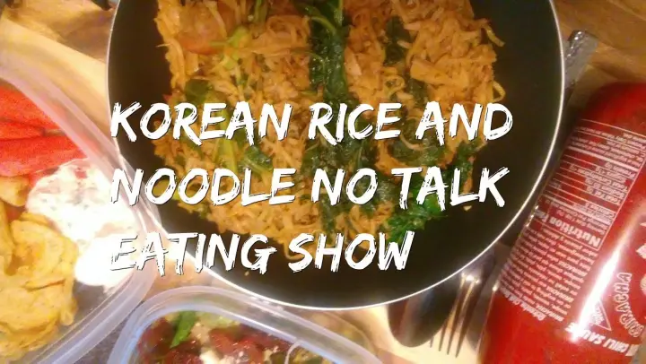 ASMR KOREAN RICE AND NOODLES NO TALK EATING SOUNDS I LIKE EATING SOUNDS i like watching people eat