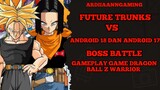 future trunks vs  android 18 and android 17 boss battle gameplay dragon ball z
