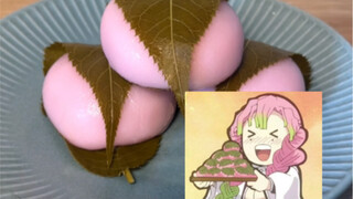 When you eat the same sakura cake as Kanroji Mitsuri, you actually become like her?!