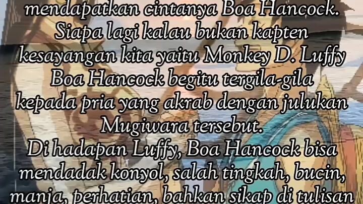 harusnya semua wanita itu sikapnya kayak boa hancock