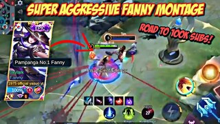 SUPER AGGRESSIVE FANNY MONTAGE | HAPPY 70K SUBSCRIBERS! | MLBB