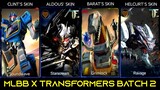 MLBB x Transformers Batch 2 | Aldous x Starscream | Clint x Soundwave | Barats x Grimlock