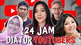 24 JAM MAKAN DIATUR YOUTUBER INDONESIA!