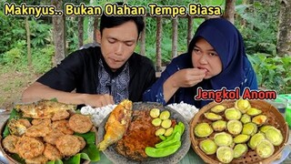 Nikmatnya Tiada Lawan.. Masak Tempe Begini, Ditambah JENGKOL ANOM, Sambel Terasi, Ikan Bandeng