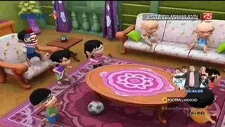 Susanti, Upin dan Ipin NOBAR MALAYSIA VS INDONESIA