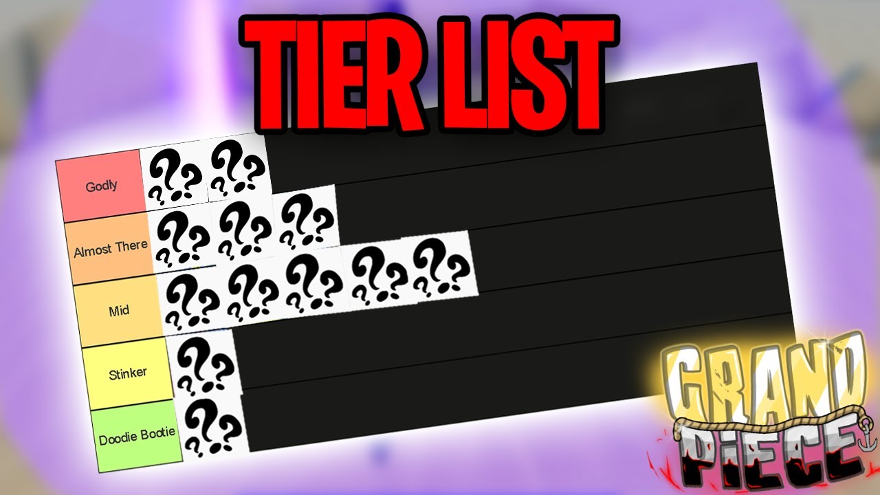 GPO] OFFICIAL Update 5 Devil Fruit Tier List