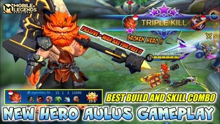 Next New Hero Aulus Gameplay , Best Build And Skill Combo - Mobile Legends Bang Bang