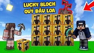 bqThanh Và Ốc Thử Thách Đập LUCKY BLOCK QUỶ ĐẦU LOA Trong Minecraft