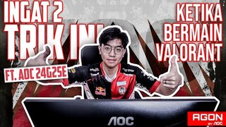 INGAT 2 TRIK INI KETIKA BERMAIN VALORANT FT AOC 24G2SE - REVIEW GAMING MONITOR AOC!