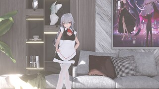 [4K/fabric] Maid outfit? No, no. Going to see Ellie? Maid outfit... Not impossible...