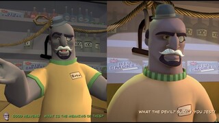 Sam Fires his Gun in Bosco's Store - Original vs Remaster - Sam & Max Save the World