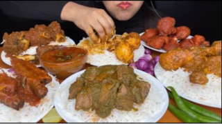 Ăn 5 đĩa cơm cùng thức ăn khác nhau MUKBANG ASMR#amthuc #monngon