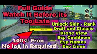 Latest ML  | SKIN RANK DRAFT UNLOCK | DRONE VIEW | ESP NAMES | ESP COOL DOWN | 100% WORKING RELEASE