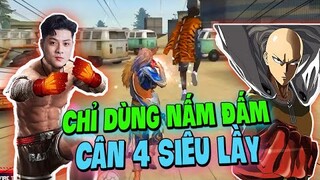 [Free Fire] Cười Sặc Cơm Khi Lưu Trung Chỉ Dùng Tay Đấm Cân 4 Siêu Lầy | Lưu Trung TV