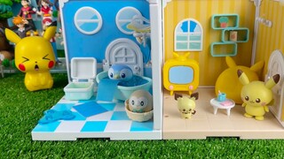 [Pocket Maple] Pokémon Tomy Assembly House Stress Relief Unboxing Sharing! TakaraTomy Poke Peace Hou