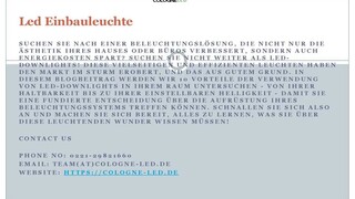 Led Einbauleuchte