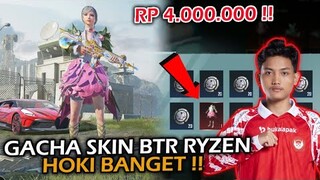 TOP UP SENILAI RP 4.000.000 GACHA SKIN BTR RYZEN LANGSUNG DAPAT HOKI BANGET !! - PUBG MOBILE