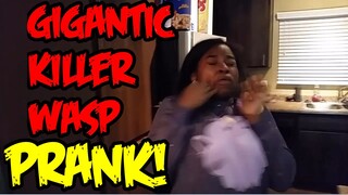 Gigantic Killer Wasp Prank GONE VIOLENT!