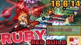 RUBY LIFESTEAL BUILD 2022 | TOP GLOBAL RUBY GAMEPLAY | RED BUILD | ikanji | MOBILE LEGENDS