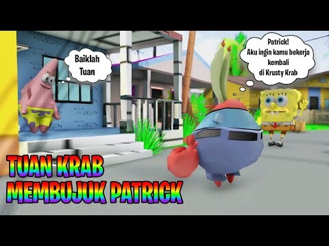 PATRICK KEMBALI BEKERJA DI KRUSTY KRAB - GTA Lucu Spongebob