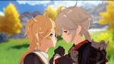 Aether and Kazuha fight for the title of harem king