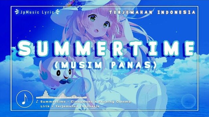 Lagu jepang santai | Summertime - Cinnamons x Evening Cinema Cover Dou | Terjemahan Indonesia