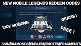 NEW MOBILE LEGENDS REDEEM CODES AS OF October 27, 2021 - MLBB