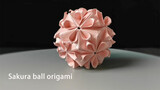Paper Folding | Symmetric Cherry Blossom Ball | Easy To Learn