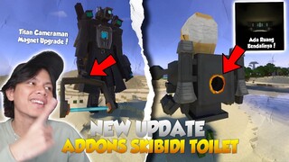 UPDATE ADDON SKIBIDI TOILET DI MINECRAFT! ADA TITAN CAMERAMAN UPGRADE BARU + NEW SCIENTIST TOILET!