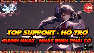 Genshin Impact || TOP 6 NHÂN VẬT HỖ TRỢ (SUPPORT) MẠNH NHẤT - HỮU DỤNG NHẤT...! || Thư Viện Game