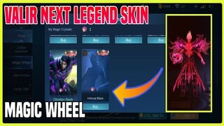 Valir Legend Skin Obtain Via MAGIC WHEEL | More upcoming skin | MLBB