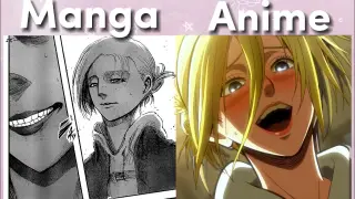 AOT MANGA / ANIME DIFFERENCES in 1 MINUTE