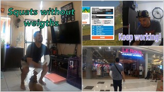 ROAD TO RECOVERY (vlog 2) Zwift Spinning and Some Squats for Legs