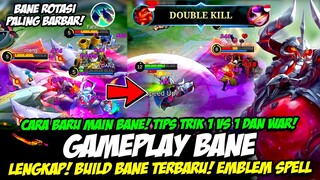 CARA MAIN BANE 100% MVP + COMBO BANE TERBARU MVP❗ BUILD BANE TERSAKIT❗ GAMEPLAY BANE TOP GLOBAL