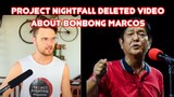 PROJECT NIGHTFALL DELETED VIDEO ABOUT BONBONG MARCOS