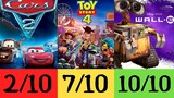 Every Pixar Movie Ranked from Worst to Best