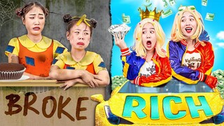 Poor Mom VS Rich Mom - Funny Stories About Baby Doll Family