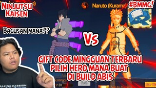 GIFT CODE MINGGUAN TERBARU DAN TIPS MILIH HERO NARUTO KURAMA DAN SASUKE SUSANOO DAN CARA DAPATINYA