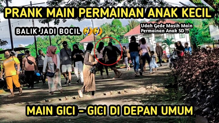 PRANK MAIN GICI GICI DEPAN UMUM | AUTO BALIK JADI BOCIL LAGI🤣 | PRANK PERMAINAN ANAK ANAK | JEJENO16