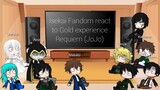 Isekai Fandom (+ OC) react to Gold experience Requiem (JoJo)