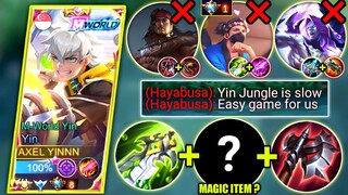 YIN VS FAST HAND HAYABUSA & LAPU LAPU IN SIDELANE | YIN BEST BUILD AND EMBLEM 2023 | MOBILE LEGENDS