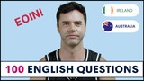 100 English Questions with EOIN | A FUNNY English Interview
