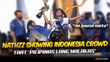 LMAO!!! NATHZZ SHOWING INDONESIA CROWD THAT "PILIPINAS LANG MALAKAS" 🏆💪