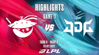 AL vs JDG | Highlights - Game 1 | Tuần 6 Ngày 5 | LPL Mùa Xuân 2022