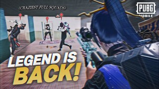 ***KING IS BACK with LEGENDARY MATCH🔥*** - PUBG MOBILE | SOLO vs SQUADS