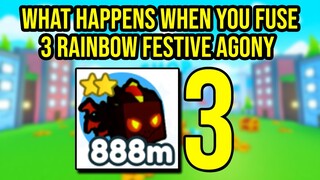 What Happens When You Fuse 3 Rainbow Festive Agony in Pet Simulator X