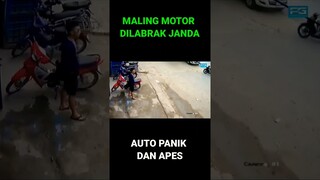 Maling motor Dilabrak Janda #shorts